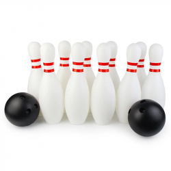 Large Bowling Balls & Pins set