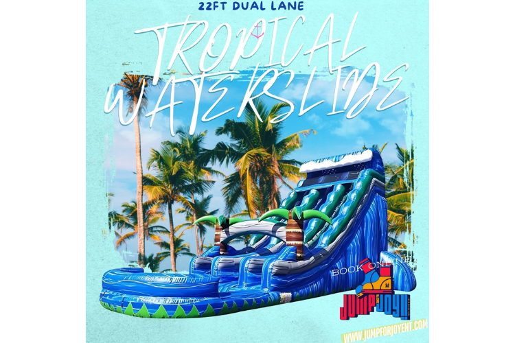 22FT Tropical Waterslide