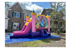 43 1722361064 Disney Princess bounce house w slide(DRY)