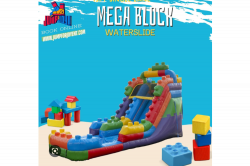 15FT Megablock waterslide