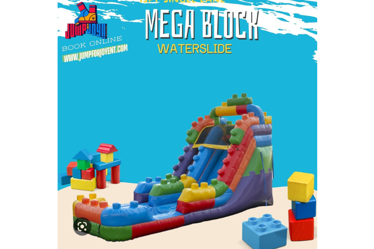 15FT Megablock waterslide