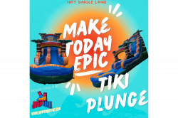 18FT Tiki Plunge waterslide