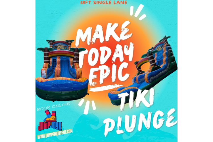 18FT Tiki Plunge waterslide