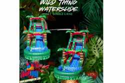 18FT Tropical Wild Thing Waterslide