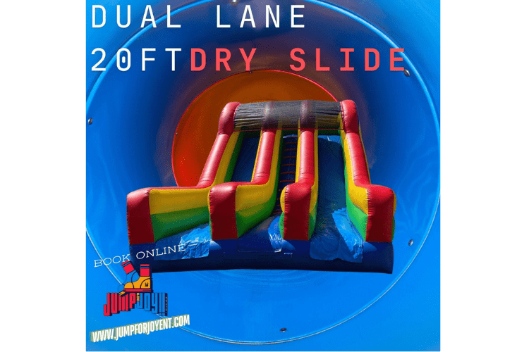 20FT Dual lane (Dry Slide) 20FT Dual lane (Dry Slide)