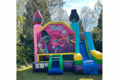 Trolls 6in 1 bounce house w slide(DRY) 35 1722360933 Trolls 6in 1 bounce house w slide(DRY)