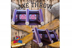 Dual lane axe throw Dual lane axe throw
