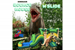 Dinosaur Bounce house w slide(DRY) Dinosaur Bounce house w slide(DRY)