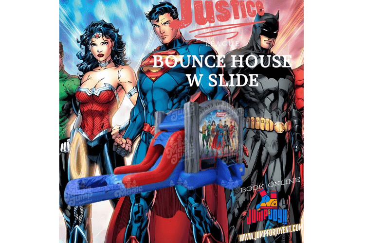 Justice League bounce house w slide(DRY) Justice League bounce house w slide(DRY)