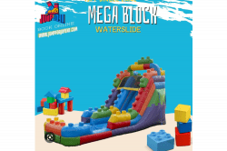 15FT Megablock waterslide 15FT Megablock waterslide