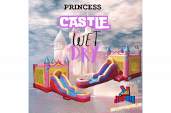 Princess castle bounce house w slide (WET) Princess castle bounce house w slide (WET)