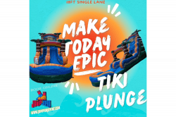 18FT Tiki Plunge waterslide 18FT Tiki Plunge waterslide