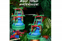 18FT Tropical Wild Thing Waterslide 18FT Tropical Wild Thing Waterslide